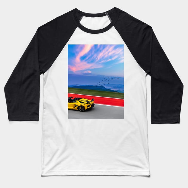 Lamborghini Aventador Baseball T-Shirt by Shaheen01